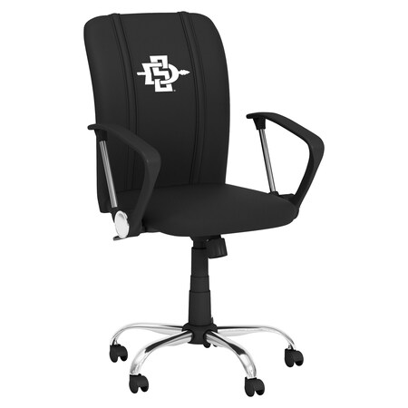 Dreamseat Curve Task Chair with San Diego State Alternate Logo XZOCCURVE-PSCOL13802